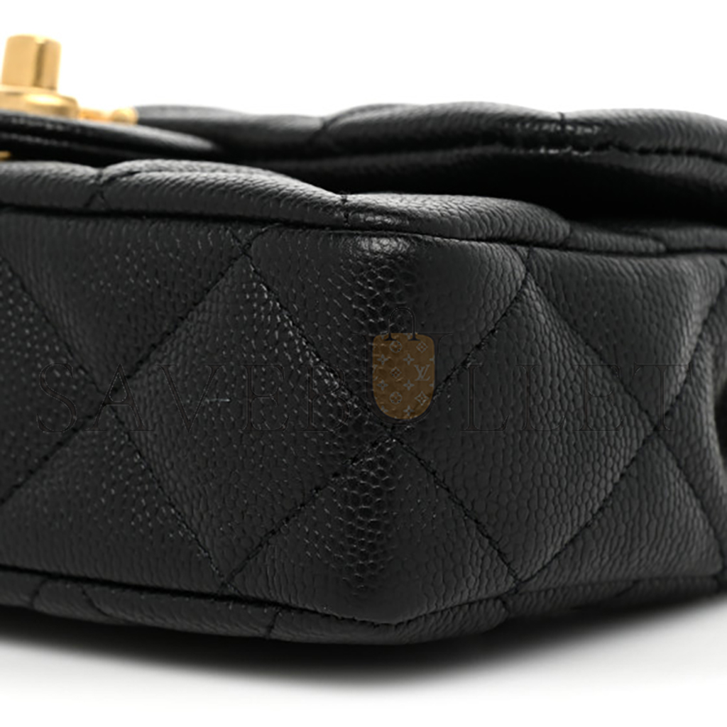 Ch*el master heart adjustable buckle mini flap bag (19*12*8cm)